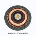 thumbnail image 3 of Xuniizn 8 Pcs Vintage Table Mats, Navy Red Concentric Round Placemats Set of 8, Heat Resistant Waterproof Place Mats for Dining, Kitchen & Party, 3 of 8