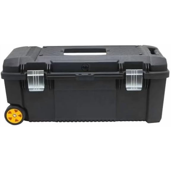 Rolling Tool Box, Plastic, Black, 28 in W x 12-1/2 in D x 12 in H, Mfr: DWST28100-A