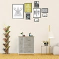 thumbnail image 3 of Keylever Wood Top 4-Tier 7 Drawer Organizer, Steel Frame Fabric Drawer Dressers for Bedroom Living Room Closet, 3 of 10
