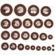 thumbnail image 1 of Almohadilla de saxofón Jadeshay 25 piezas de cuero para saxofón de varios tamaños, 1 of 8