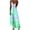 Green, variant on Summer Tie Dye Print Beach Ruffle Sleeveless V-Neck Dress for Women Casual Vacation Party Fashion Camisole Dress, Pink S