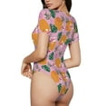 thumbnail image 3 of Naloa Fruit Women's Short-Sleeved Onesie, One-Piece Swimsuit for Parties, dates, clubs - Medium, 3 of 9