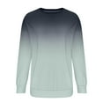 thumbnail image 4 of WREESH Womens Fashion Crewneck Sweatshirts Loose Printed T-Shirt Long Sleeves Blouse Casual Tops Sweatshirt Hoodies Pullover Mint Green, 4 of 6