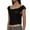 Black, variant on Womens Tank Tops- Women's Wide Straps Tank Tops Y2k Multi Tiered Layered Crop Top Sleeveless Lace Mesh Shirts Slim Fit Cami Tops