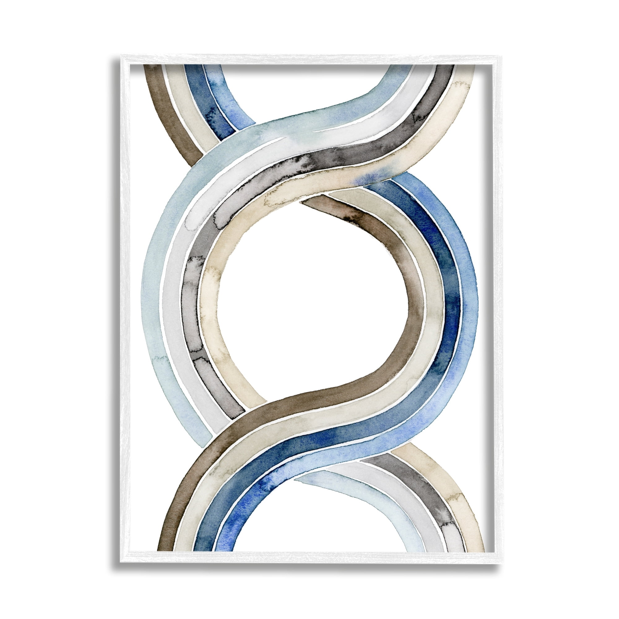 Stupell Industries Modern Two Dimensional Helix Abstract Watercolor Painting, 16 x 20,Design by Grace Popp