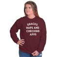 thumbnail image 4 of Snacks Naps Checking Apps Lazy Chill Sweatshirt for Men or Women Brisco Brands 2X, 4 of 6