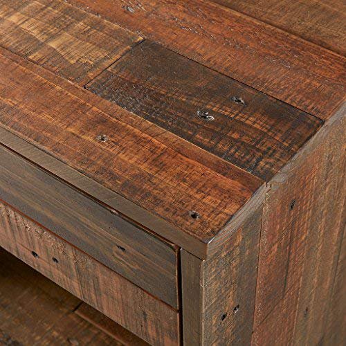 INK+IVY Table de Nuit Renu Marron Clair Multi, See