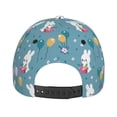 thumbnail image 6 of Kdxio Unisex Rabbit And Balloon Pattern Baseball Cap Unisex Washed Classic Adjustable Hat, 6 of 8