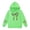 Green, variant on Girl's Leopard Bow Graphic Hoodies Cute Hooded Sweatshirts Preppy Hoodie