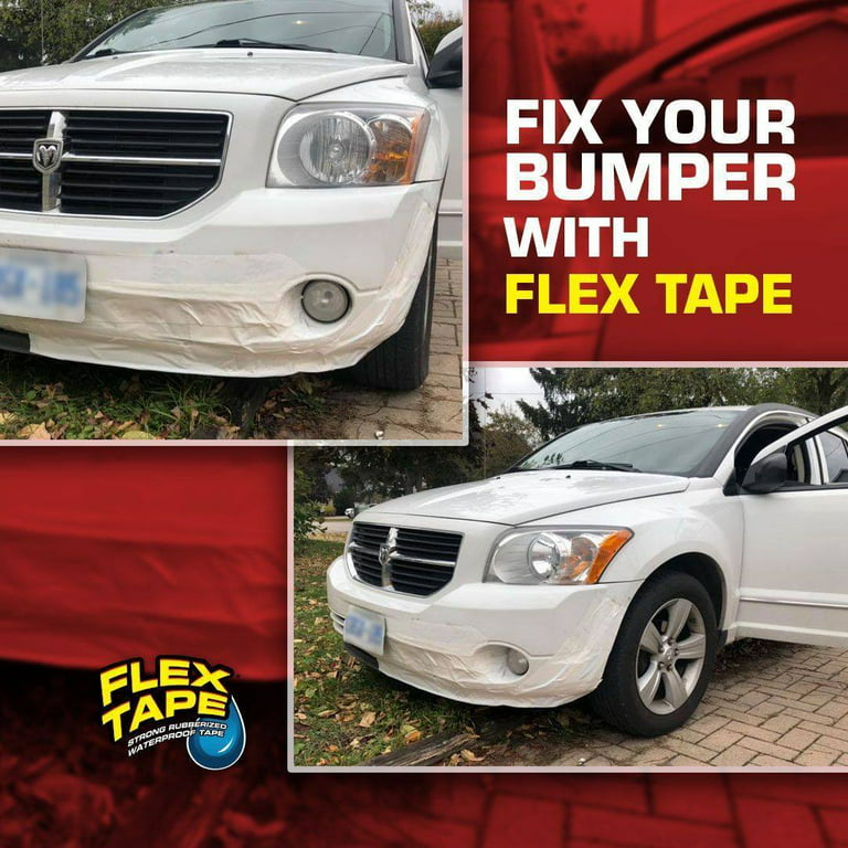 Flex Tape Automotive Strong Rubberized Waterproof Tape, 4 inches x 5 feet,  Black 
