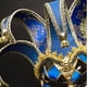 thumbnail image 4 of Máscara de Carnaval de Fiesta de Halloween, Máscara de Cosplay de Navidad de Mascarada de Venecia de Italia Azul, 4 of 4