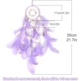 thumbnail image 2 of Atrapasueños luminoso, decoración del dormitorio de las niñas Atrapasueños luminoso hecho a mano Tapiz bohemio de plumas Dormitorios del hogar Decoración de la boda para colgar en la pared, 2 of 5