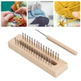 thumbnail image 3 of Wooden Knitting Loom Set, Easy To Use Sturdy 32 Peg Scarf Knitting Looms Portable  for DIY Projects, 3 of 7