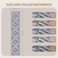 thumbnail image 4 of Roxstand 2'x12' Washable Runner Rug for Hallway Entrance Bedroom Entryway, Vintage Non Slip Stain Resistant Kitchen Rugs, Blue, 4 of 10