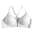 thumbnail image 5 of Hkoxplj Bra for Women Front Closure Wireless Deep V Neck Racerback No Underwire Bralette Seamless Comfort T Shirt Bra with Gel Support Adjustable Straps Breathable Everyday Bra for Daily Wear, 5 of 6