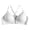 White, variant on Minimizer Bras for Women Deep V Racerback Comfy No Underwire Front Closure Bra Womens Seamless Jelly Bras 1 PC