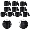 thumbnail image 3 of Shisuyan 10 Pcs Practical Empty Storage Jars Refillable Tooth Powder Storage Containers (Black), 3 of 8