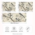 thumbnail image 2 of Yayeee Pillowcase Standard Size Set of 2 Satin Wrinkle Resistant Pillow Case, Beige Birds, 2 of 7