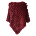 thumbnail image 1 of Minnieouse Opción sostenible del cabo respetuoso del medio ambiente de las mujeres para el mantón del punto del mantón de la capa del abrigo Accesorios de disfraces Vino rojo, 1 of 6
