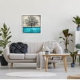 thumbnail image 2 of Stupell Industries Modern Turquoise Tree Collage Graphic Art White Framed Art Print Wall Art, Design by Eric Turner, 2 of 7