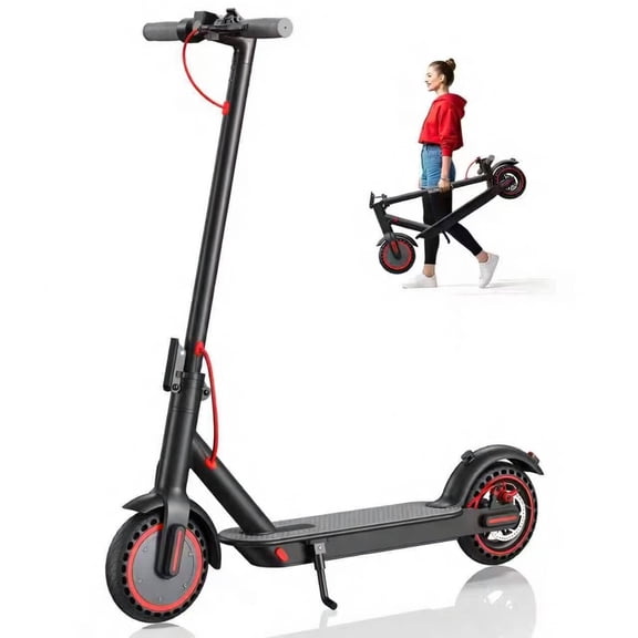 TOYTEXX 350W Foldable Electric Scooter for Adults, 8.5" Honeycomb Tires, 36V 10.4Ah Battery, App Control, Dual Brakes, Up to 25 km/h, 25–30 km Range, Black