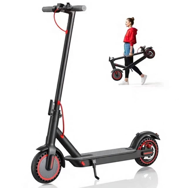 TOYTEXX Trottinette Électrique Pliable 350W pour Adultes, Pneus Alvéolés de 8,5 Pouces, Batterie 36V 10,4ah, Contrôle par Application, Freins Doubles, jusqu'à 25 km/h, Autonomie de 25–30 km, Noir