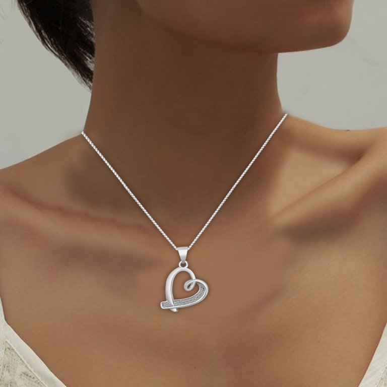 Heiheiup Fashion Chain Jewelry Necklace Pendant Zircon Clavicle Necklaces  Pendants Charm Necklace Chain