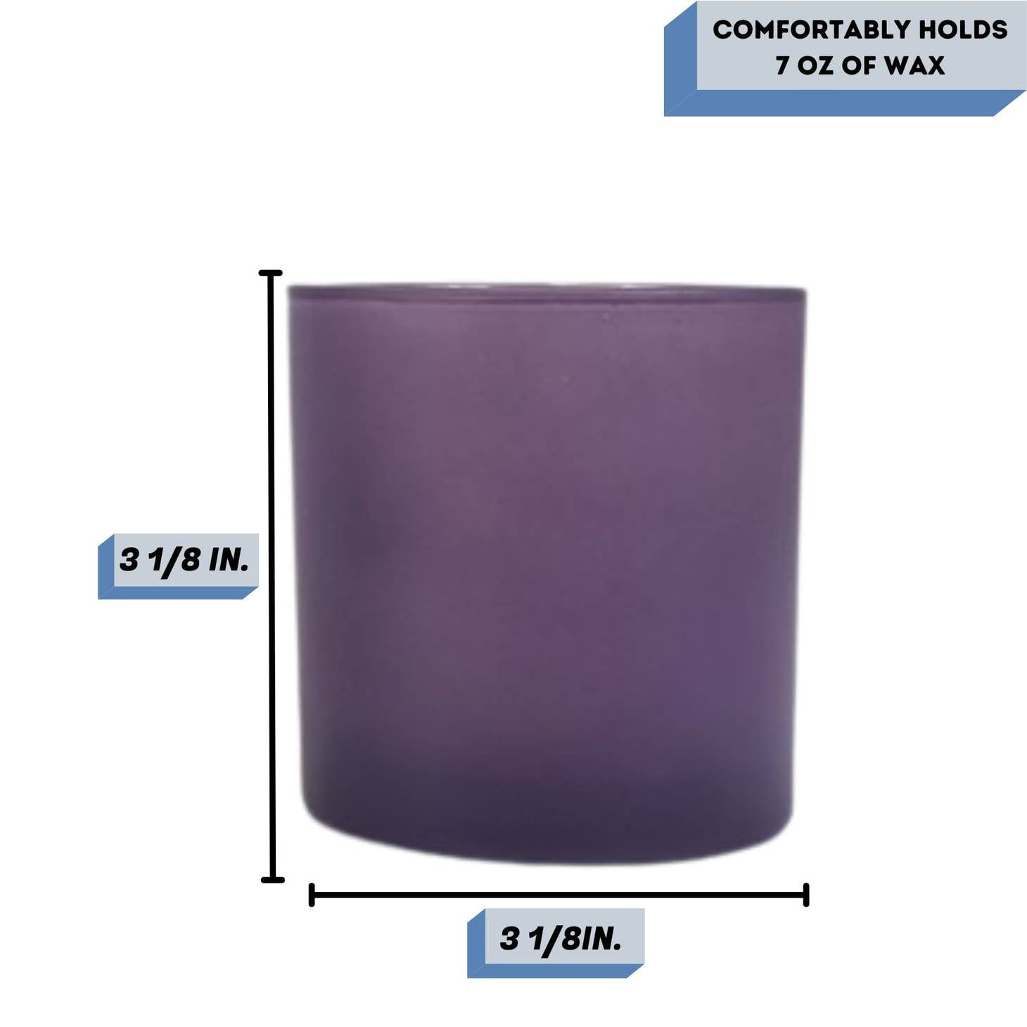 9.5 oz. Monticiano Lavender Empty Candle Jar candle vessels for DIY candle-making projects (Box of 48)