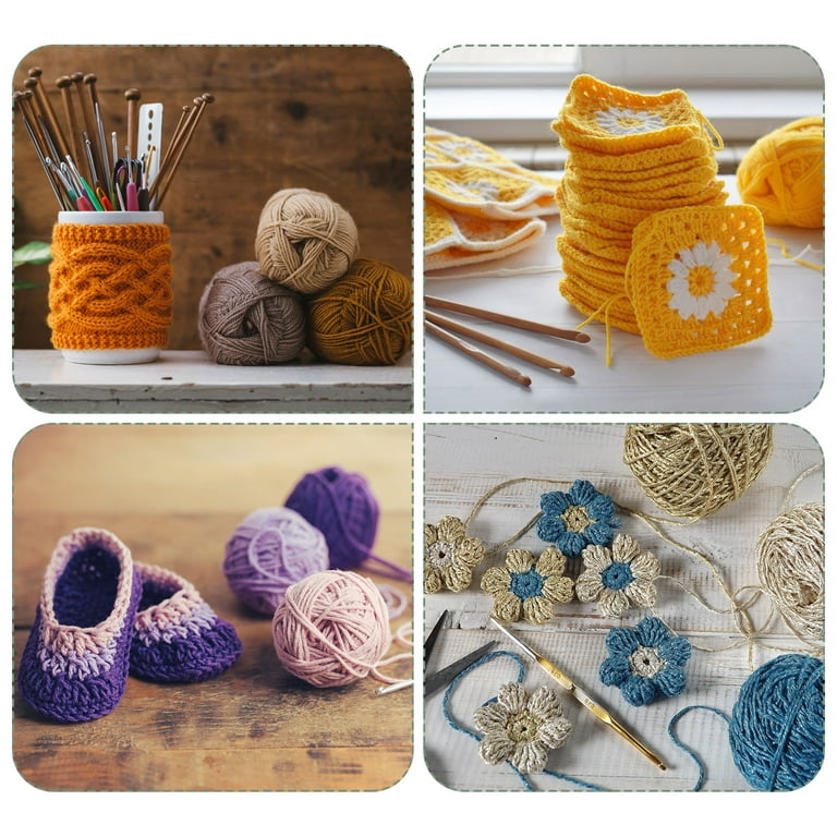  62PCS Yarn Needles Set, Knitting Supplies Kit with