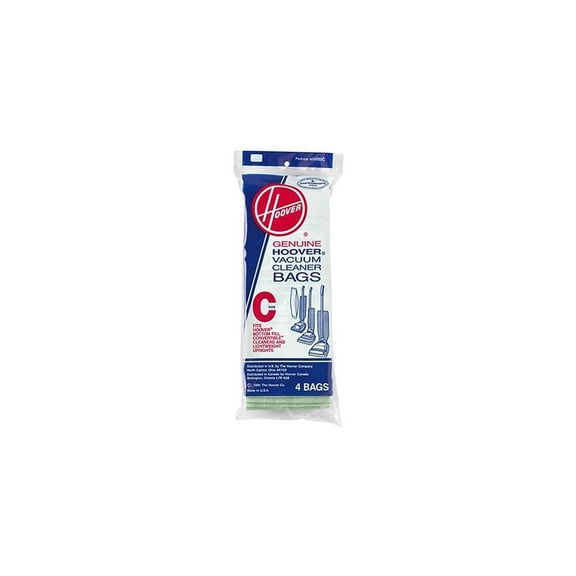 Hoover Type C Upright Vacuum Cleaner Bags 40100003C 4-Pack