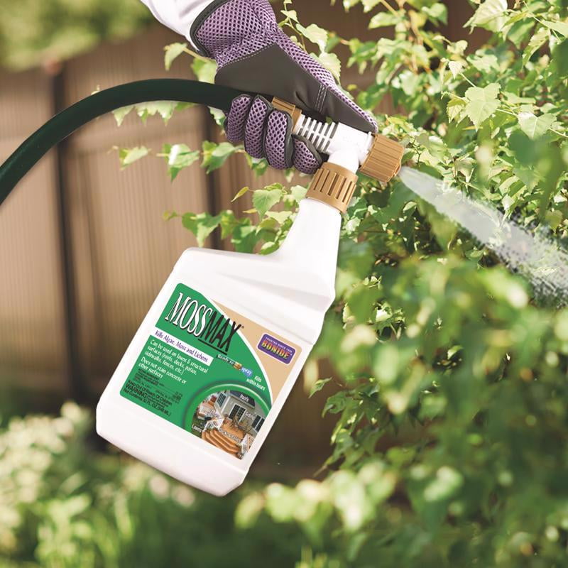 Bonide (BND728) - MossMax Moss Killer, Ready to Spray, Outdoor Algae, Moss, & Lichens Control (32 oz.)