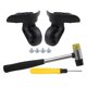 thumbnail image 4 of Ruedas giratorias para equipaje Yuxing color Negro 3,22 pulgadas, 4 of 4