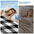 thumbnail image 2 of Black White Plaid Cooling Blanket,Lightweight Breathable Summer Throw Blanket with Double Sided Cold Effect,Gradient Geometric Buffalo Checkered Picnic Blankets Bed Sheet for Hot Sleepers 40"x60", 2 of 8