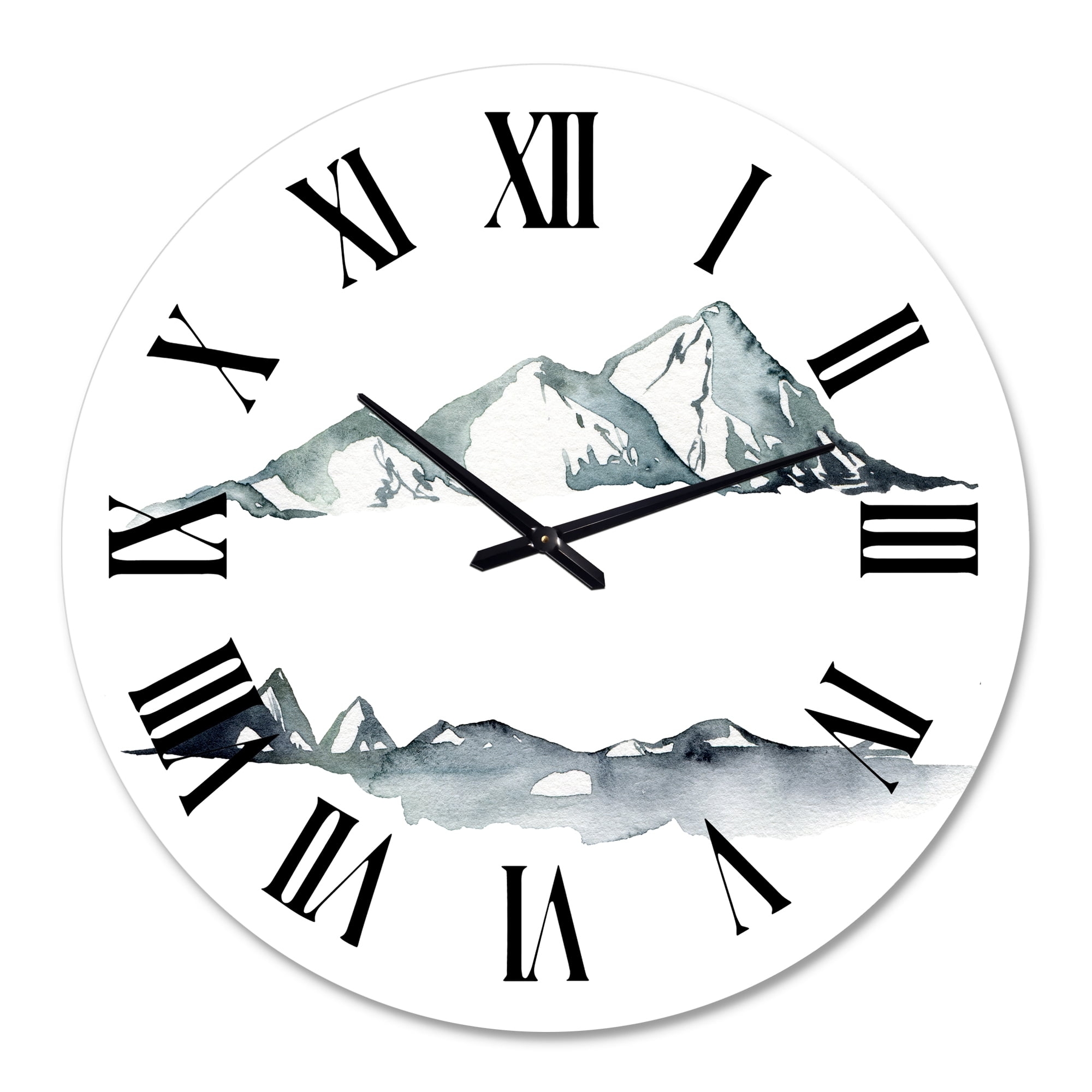 Designart 1 in Modern,Contemporary Wall Clock
