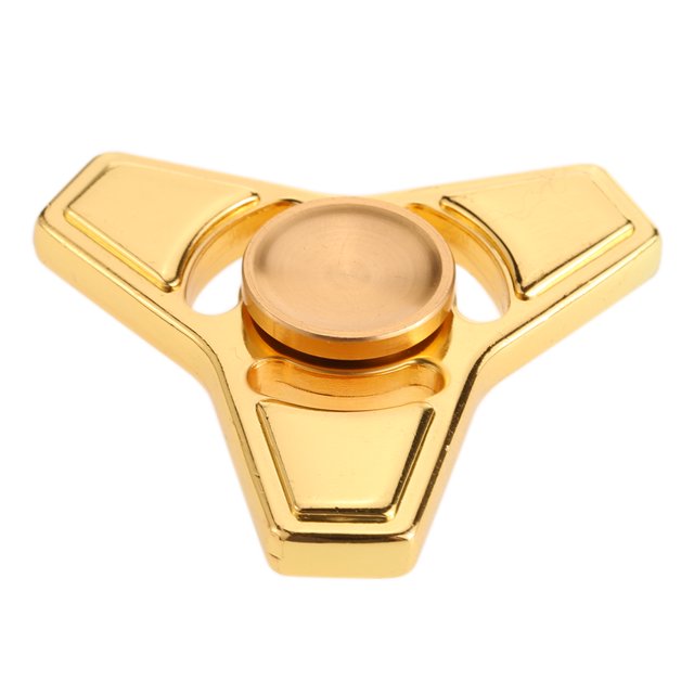Nueva caliente Mini Fuguillas dedo de la mano del hilandero de la vuelta Widget Focus juguete Eccomum Oro