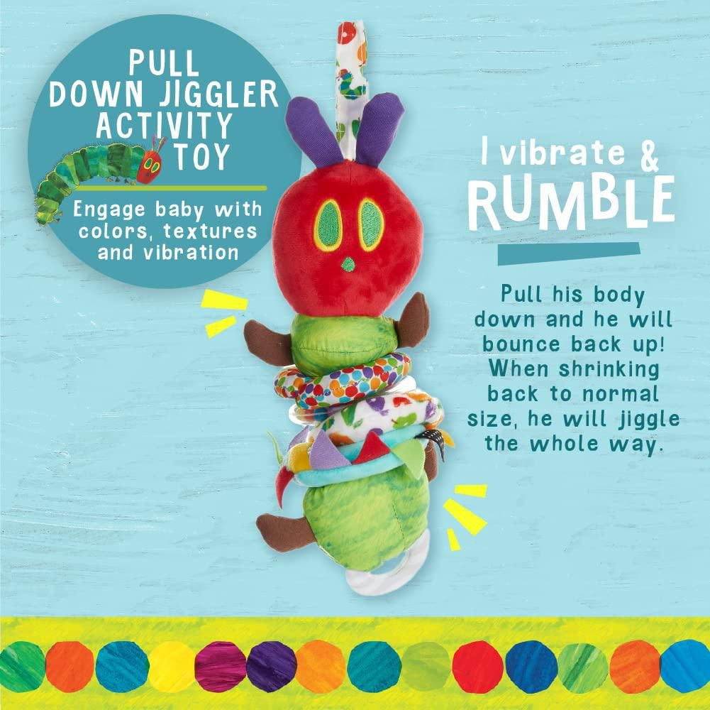 World of Eric Carle, The Very Hungry Caterpillar Activity Toy, Jiggle Caterpillar, 12 inches