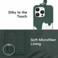 thumbnail image 5 of JETech Silicone Case for iPhone 14 Pro 6.1-Inch, Silky-Soft Touch Full-Body Protective Phone Case, Shockproof Cover with Microfiber Lining (Midnight Green), 5 of 7