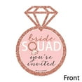 thumbnail image 2 of Big Dot of Happiness Bride Squad - Shaped Fill-in Invites - Rose Gold Bridal Shower or Bachelorette Party Invitation Cards with Envelopes - Set of 12, 2 of 6