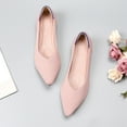 thumbnail image 2 of Nrmvnmi Women's Flats Shoes Pointed Toe Womens Casual Comfortable Lightweight Trendy Flat Shoes Ladies Flat Shoes Solid Color Pointed Toe Flat Soft Sole Shoes Pink Mothers Day Gifts, 2 of 6