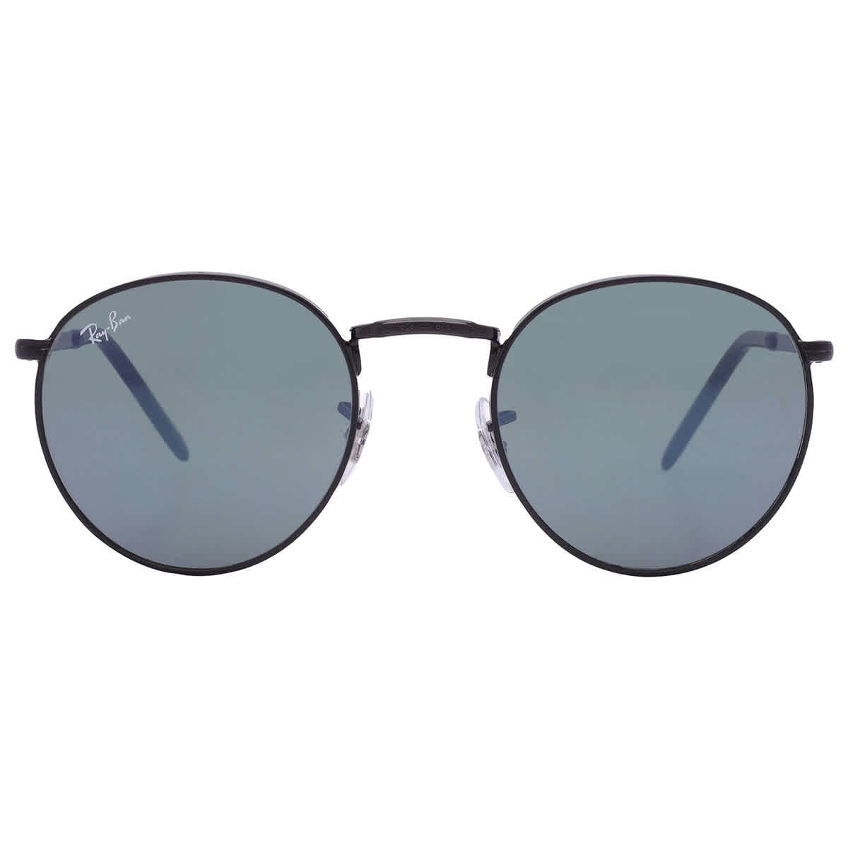 Ray Ban Unisex Round Double Bridge Blue/Gray Classic Sunglasses 
