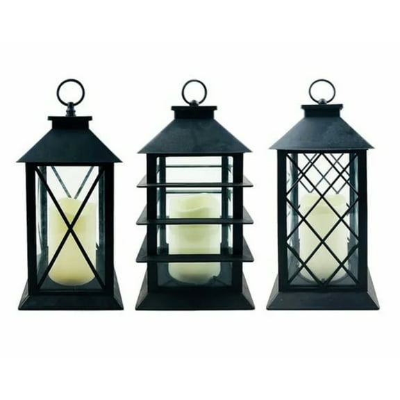 Alpine Flickering LED Candle Lantern w/Remote (Assorted)