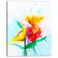 thumbnail image 2 of Still Life Yellow Red Gerbera Flower - Large Floral Canvas Art Print, 2 of 4
