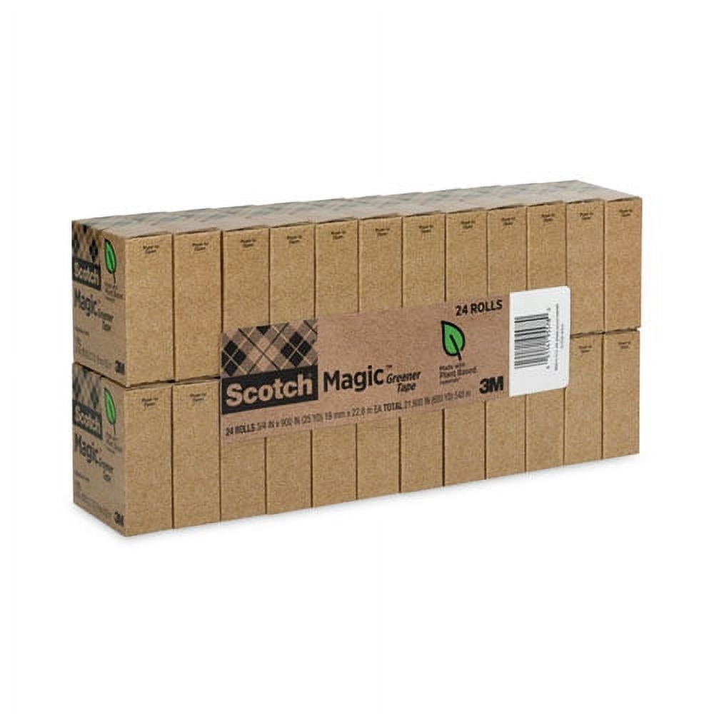 "Magic Greener Tape, 1"" Core, 0.75"" X 75 Ft, Clear, 24/pack | Bundle of 5 Packs"