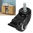 thumbnail image 4 of Heavy Duty Swivel Caster Wheel with Dual Bearings, Low Noise Design, 2.5 Inch Diameter, M12 Mount, Includes Brake for Smooth Movement and Controlled Stopping, 4 of 9