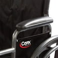 thumbnail image 5 of Carex Aluminium Wheelchair, Swing Away Footrests, Removable Armrests,  Padded Seat, 300 lb Capacity, 5 of 10