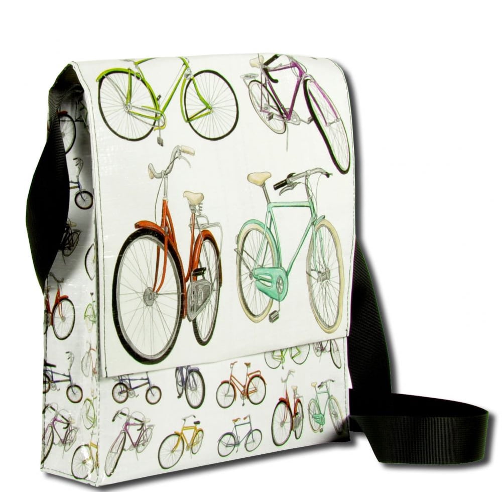 Blue Q Blue Q Messenger Bag 12" X 11", Bicycles