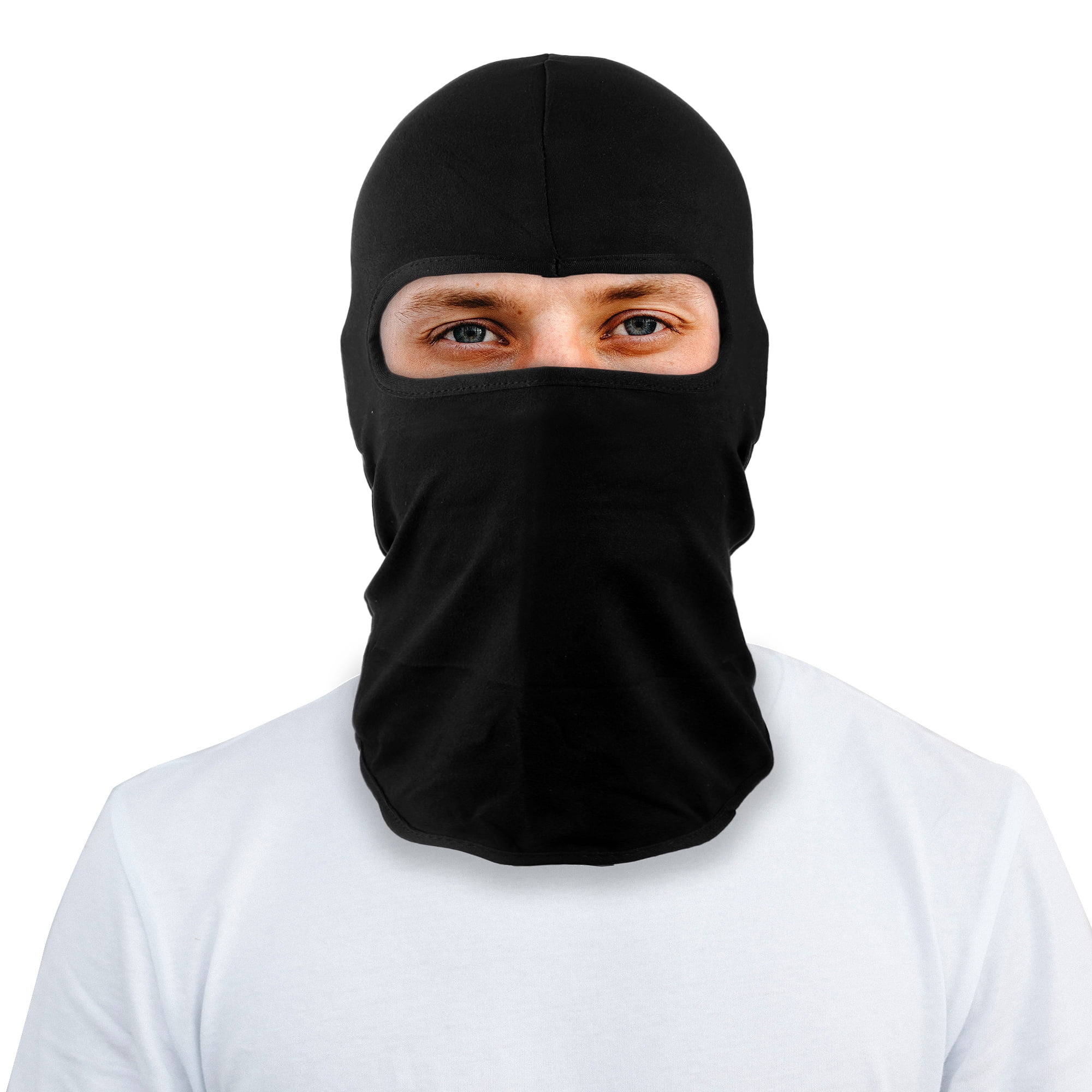 48-pack Wholesale Lot Multipurpose Full Balaclava Face Mask Cover Ninja Mask Motorcycle Cycling Outdoor Sport Ski Active Black