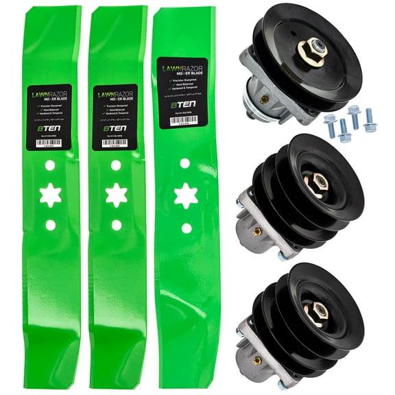 8TEN Blade Spindle Kit for Troy Bilt White Outdoor 46-inch 918-0240 618-0241 MK1009891