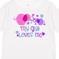 thumbnail image 4 of Inktastic My Gigi Loves Me- cute elephants Boys or Girls Long Sleeve Toddler T-Shirt, 4 of 5