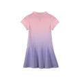 thumbnail image 4 of Little Girls Pique Polo Short Sleeve Pleated Skirt Dress Back to School Uniform Summer Casual Flowy Dresses, 4 of 5